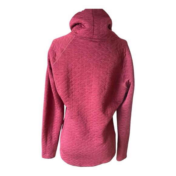 Marmot Annie Quilted Cowl Turtle Neck Maroon Pullover Sweatshirt Womens … - Picture 5 of 10